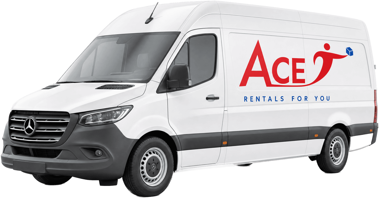 Mercedes-Benz Sprinter — Long wheelbase van available to hire from Ace Rentals